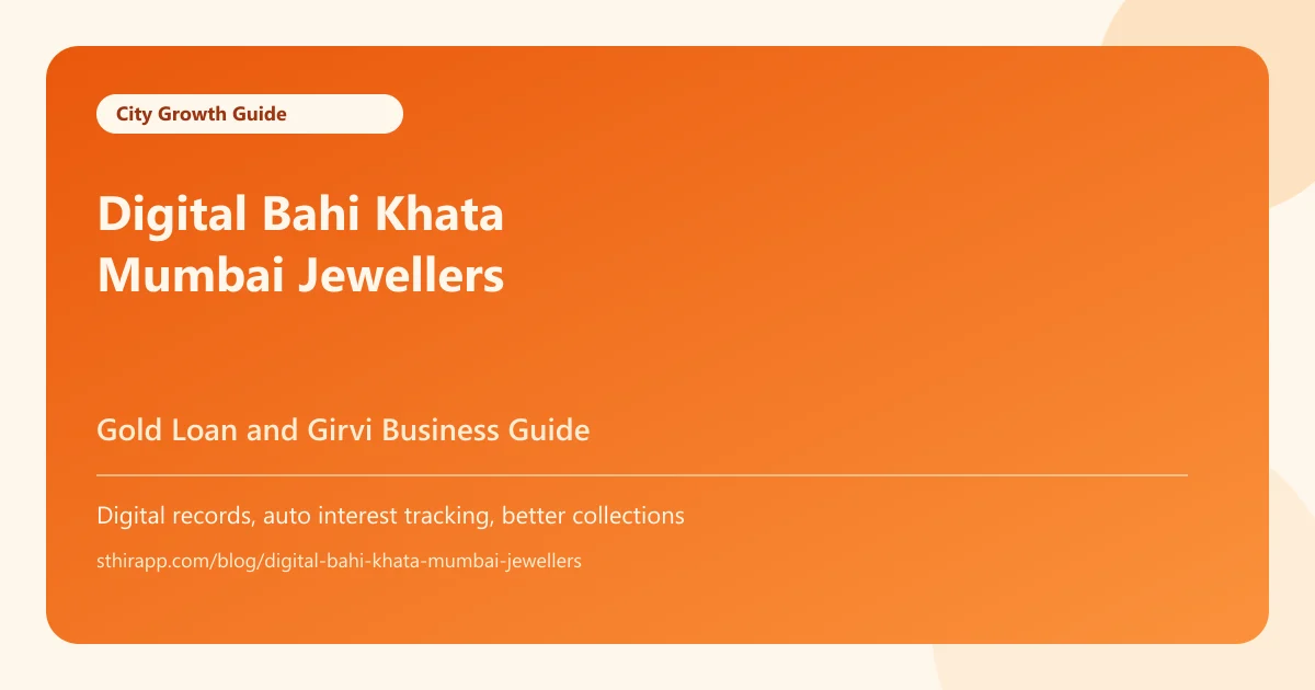 Digital Bahi Khata for Jewellers in Mumbai