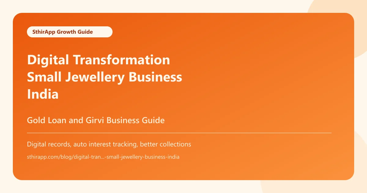 Digital Transformation for Small Jewellery Businesses in India