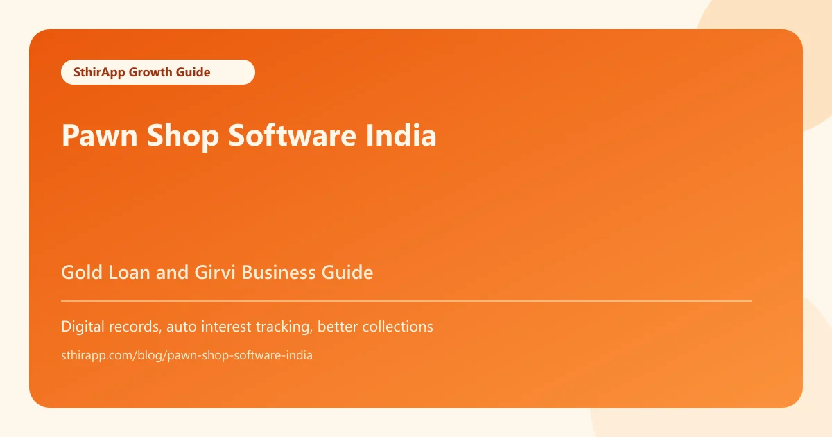 Best Pawn Shop Software in India for Small Businesses